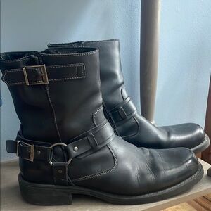 Men's Black Leather Boots